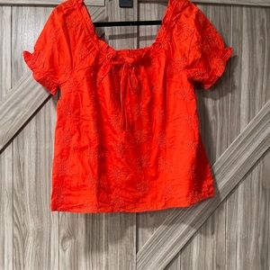 Eyelet blouse